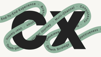 Terms from the customer experience cosmos, e.g. multi-channel or user-centric, are wrapped demonstratively around the letters CX