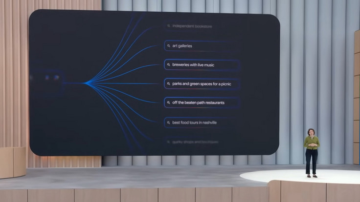 Foto von Elizabeth Reid bei der Google I/O 2025